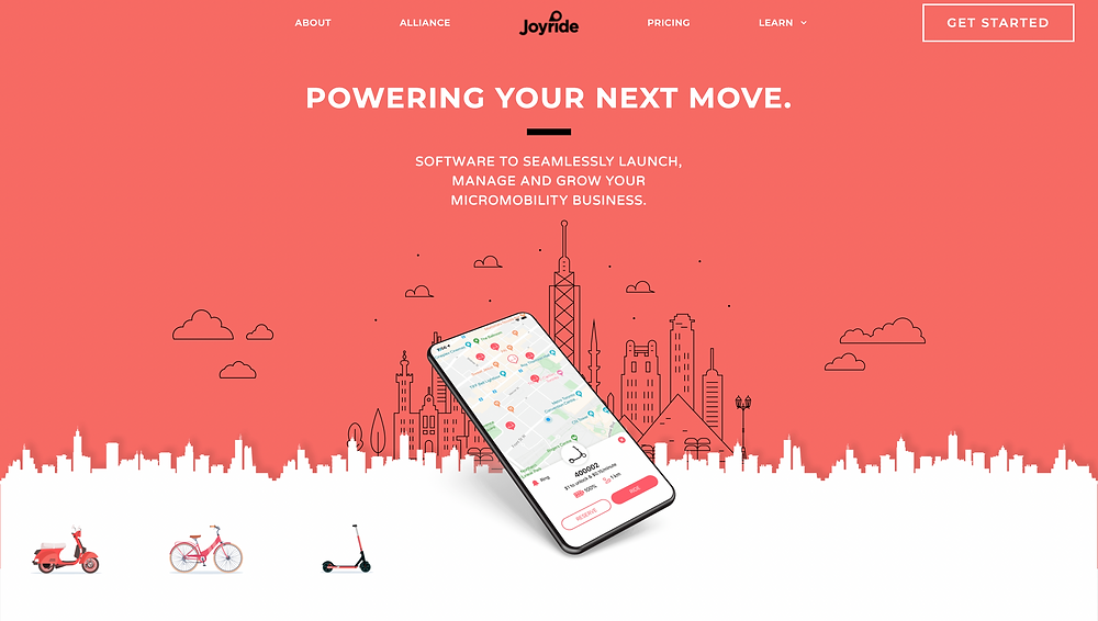 Joyride, white-label app developers, micromobility business, software to launch and grow